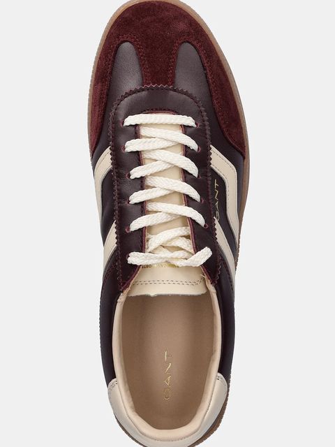 Gant sneakersy skórzane Cuzima damskie kolor bordowy 31531040