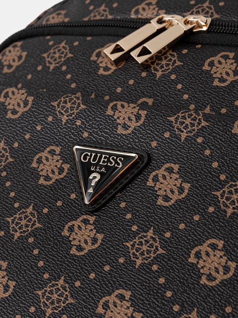 Guess plecak SILIA damski kolor brązowy duży wzorzysty TWGP98 90033