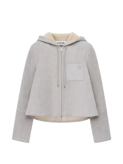 LOEWE logo-detail hooded jacket - Grey - zdjęcie produktu nr 1