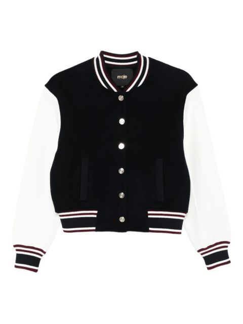 Maje wool bomber jacket - Blue - zdjęcie produktu nr 1