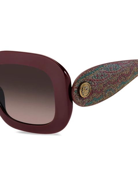 ETRO oval-frame sunglasses - Red