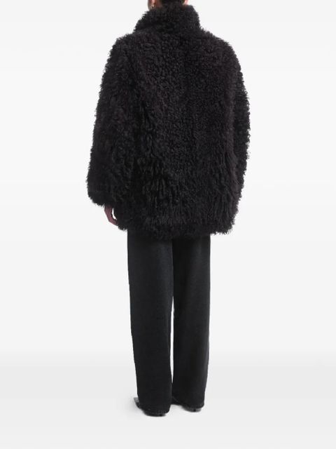 Nour Hammour Amara collarless jacket - Brown