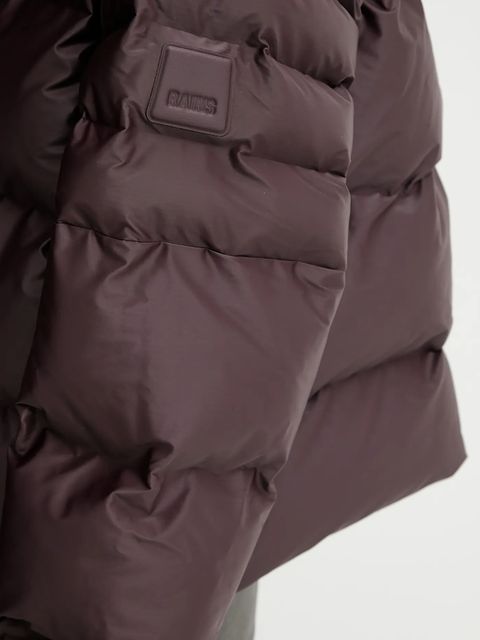 Rains kurtka 17230 Alta Vision Short Puffer Jacket kolor brązowy zimowa 17230