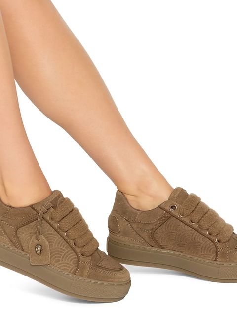 Kurt Geiger London sneakersy zamszowe Southbank Tag damskie kolor brązowy 493348209