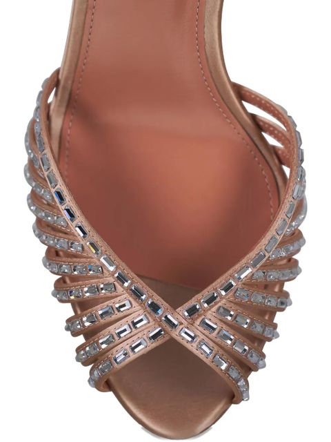 Aquazzura Hold Me embellished stiletto sandals - Neutrals