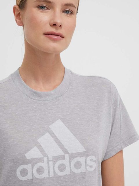 adidas t-shirt damski kolor szary IC0501