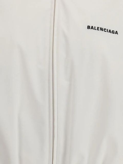 Balenciaga logo-detail zip-up jacket - White