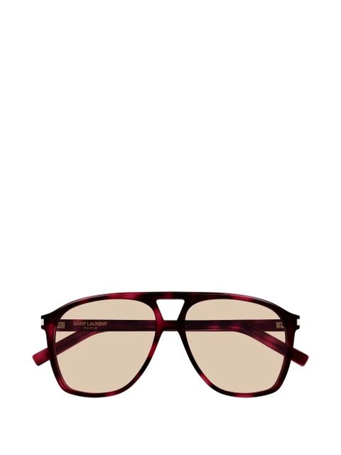 Saint Laurent Eyewear Dune pilot sunglasses - Brown - zdjęcie produktu nr 2