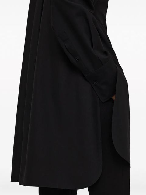 Jil Sander long-sleeve silk shirt - Black