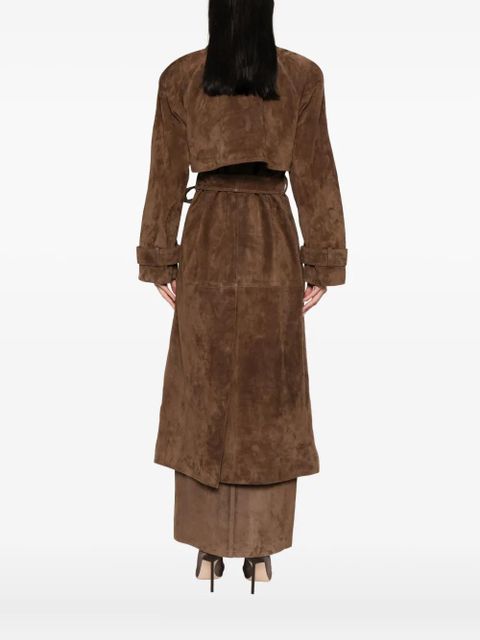 ducie Corrin suede trench coat - Brown - zdjęcie produktu nr 2