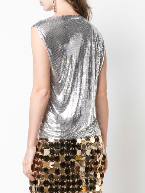 Rabanne disco top - Silver