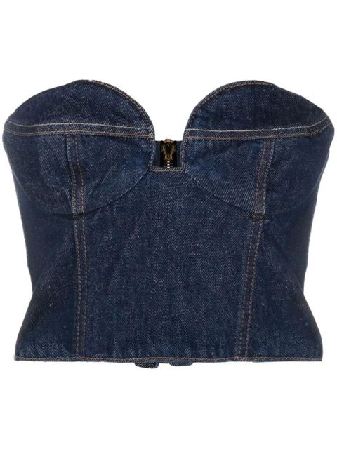 Magda Butrym denim corset top - Blue - zdjęcie produktu nr 1