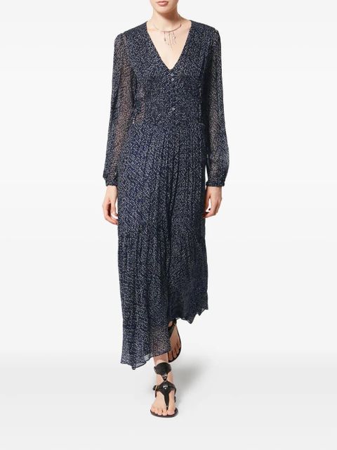 MARANT ÉTOILE Briane polka-dot midi dress - Blue