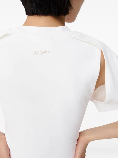 Axel Arigato cut-out short-sleeve T-shirt - White