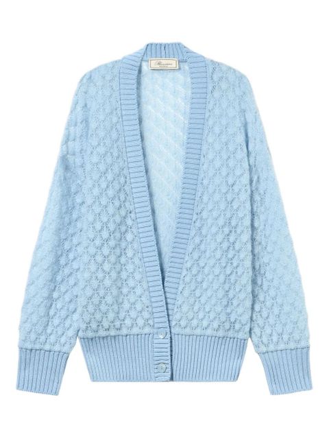 Blumarine textured button cardigan - Blue