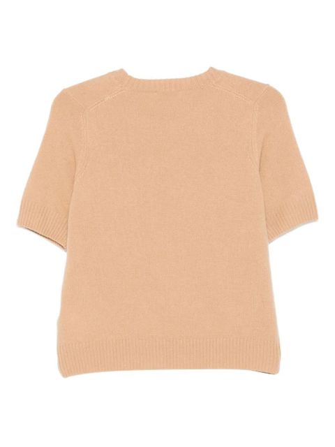SANDRO pocket short-sleeve sweater - Brown - zdjęcie produktu nr 2