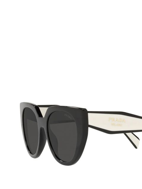 Prada Eyewear PRADA WW BICOLOUR CATEYE SUNGLASSES - Black