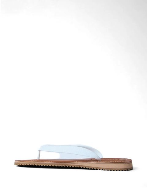 Miu Miu textured flip-flops - White