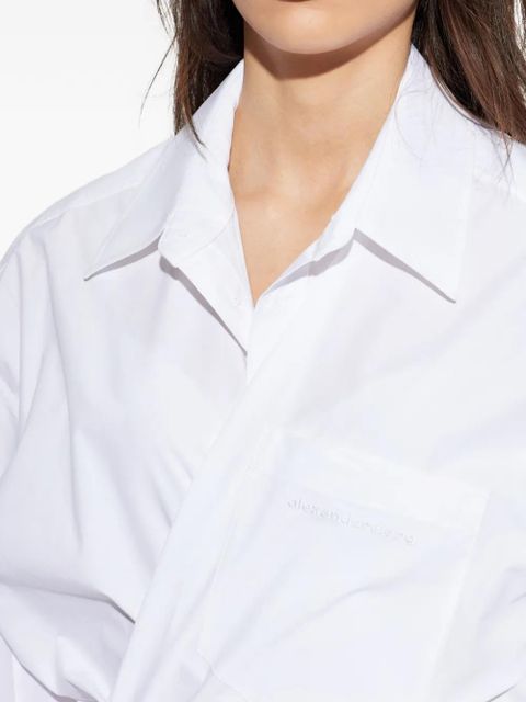 Alexander Wang wrap-shirt mini dress - White