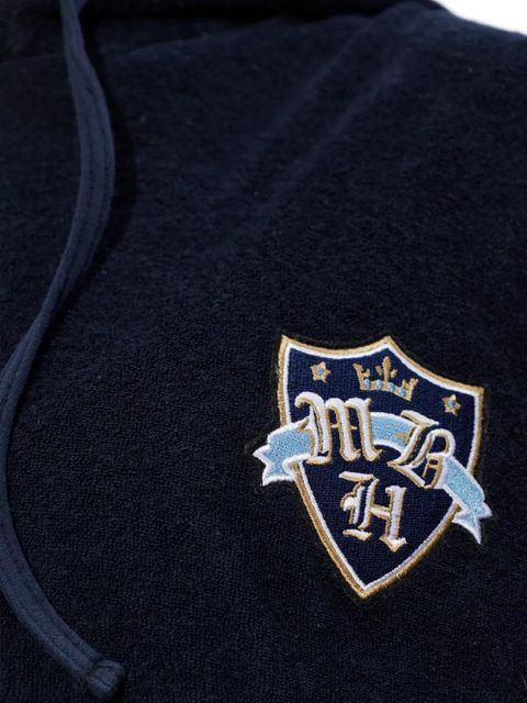 MISBHV logo-embroidered zip-up hoodie - Blue