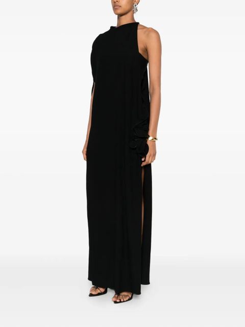 Magda Butrym one-shoulder ruffle detail dress - Black - zdjęcie produktu nr 2