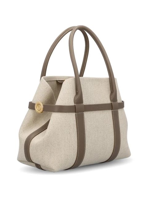 Loro Piana logo-debossed tote bag - Neutrals