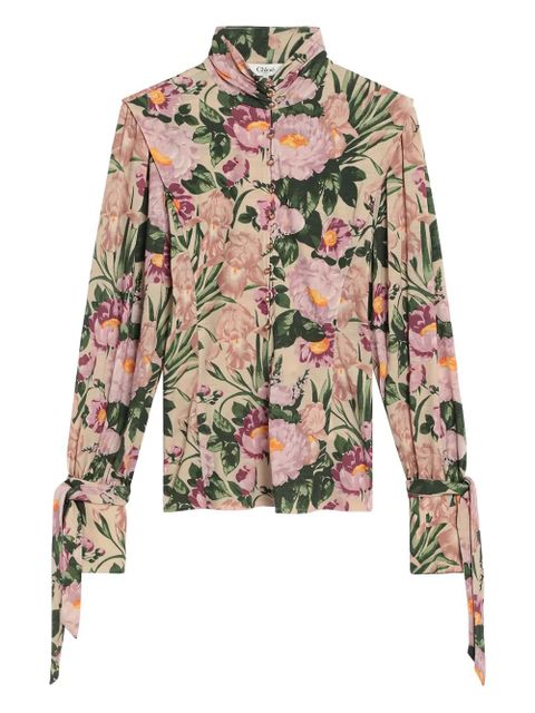 Chloé floral-print blouse - Pink - zdjęcie produktu nr 1