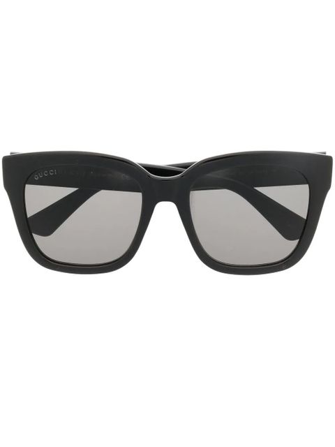 Gucci Eyewear oversize-frame sunglasses - Black - zdjęcie produktu nr 1