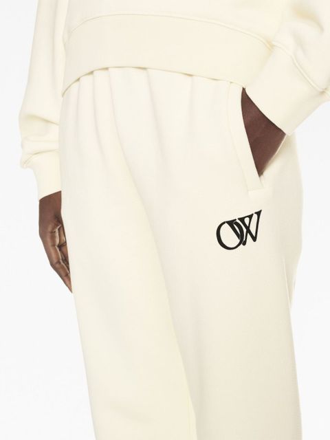 Off-White OW-print cotton track pants