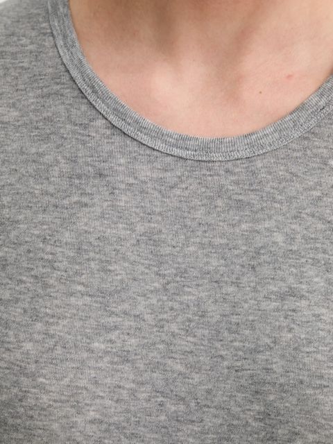 MUNTHE longsleeve z domieszką wełny LUTEST kolor szary 247112724767