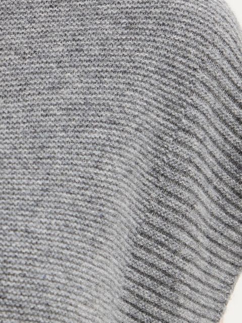 United Colors of Benetton kamizelka z dodatkiem wełny damski kolor szary z półgolfem 1244D10EF