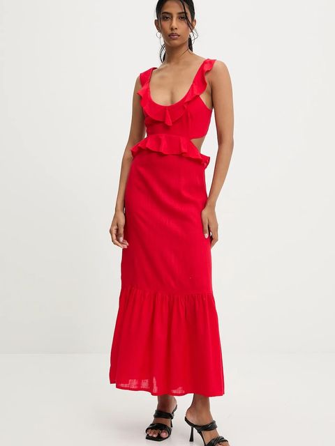 Answear.LAB sukienka z lnem - zdjęcie produktu nr 1