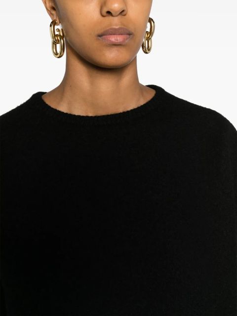 TOTEME crew-neck wool jumper - Black