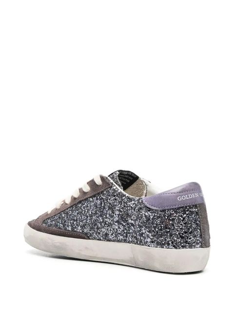 Golden Goose Super-Star glitter sneakers - Silver