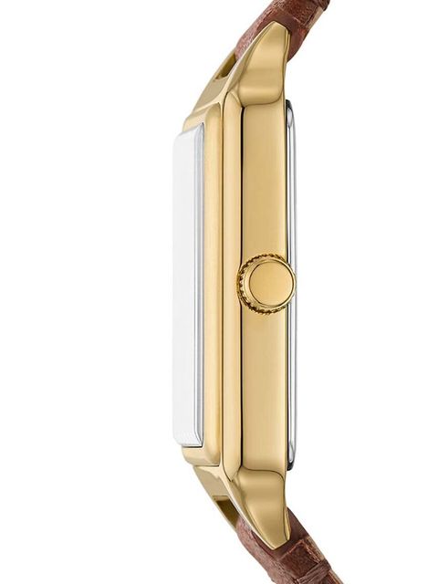 Fossil zegarek damski kolor brązowy