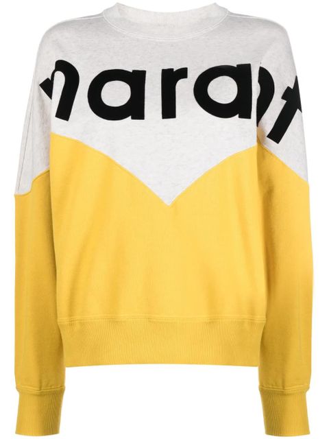 MARANT ÉTOILE Houston crew-neck sweatshirt - Yellow