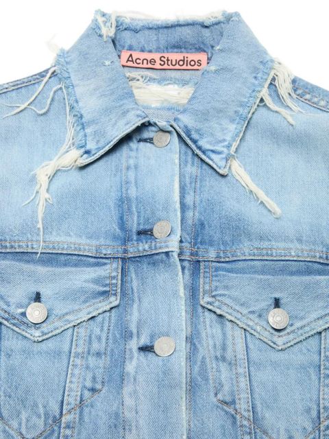 Acne Studios distressed jacket - Blue