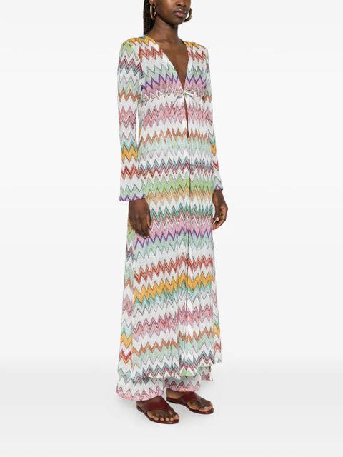 Missoni zigzag beach cover-up - White