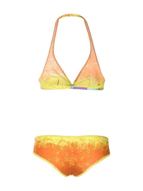 Prada graphic-print bikini set - Yellow