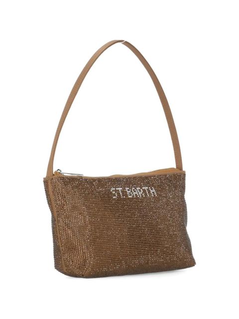MC2 Saint Barth strass-embellished clutch bag - Brown