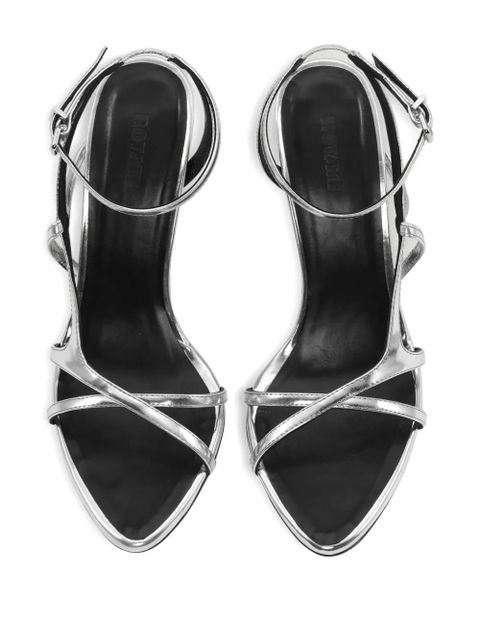 ROTATE BIRGER CHRISTENSEN strappy leather sandals - Silver