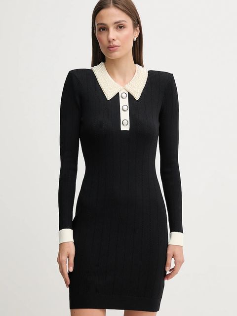 Gaudi sukienka kolor czarny mini dopasowana 521FD13007 - zdjęcie produktu nr 1