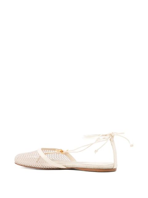 FARM Rio lace-up starfish-detail sandals - Neutrals