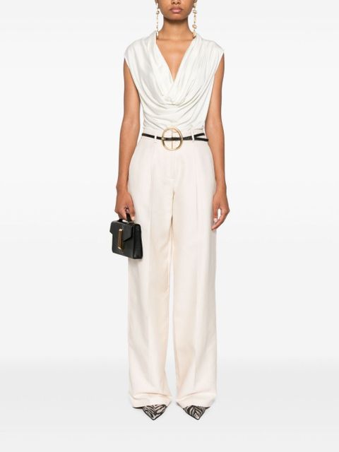 Magda Butrym wide-leg silk trousers - Neutrals - zdjęcie produktu nr 2