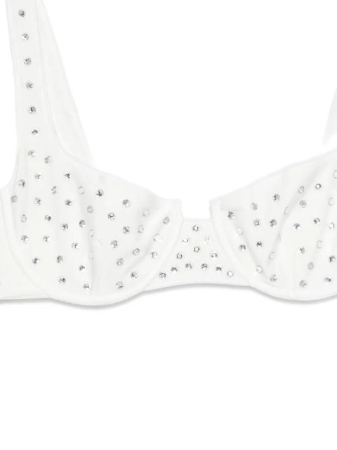 Oséree gem-embellished underwired bikini - White