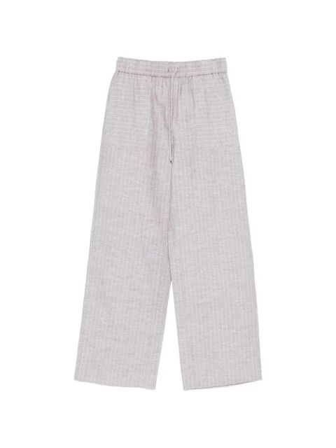 Max Mara drawstring striped palazzo pants - Neutrals - zdjęcie produktu nr 1