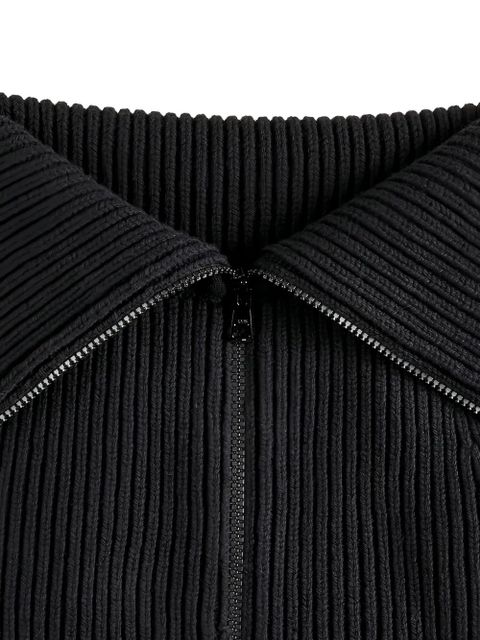 Tod's zip ribbed skirt - Black