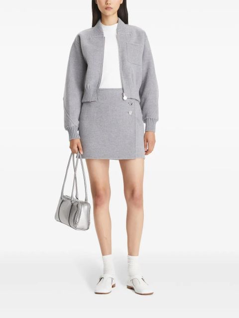 Tory Burch T Monogram mini skirt - Grey - zdjęcie produktu nr 2