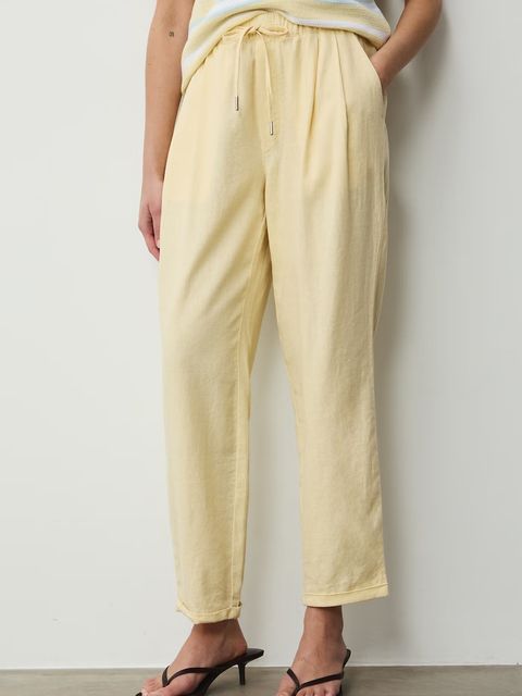 Medicine spodnie chinos damskie z lnem - zdjęcie produktu nr 1