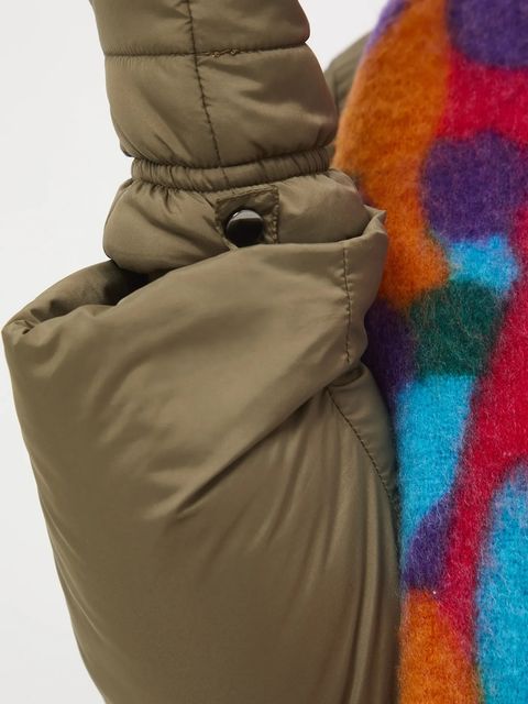 Medicine kurtka damska kolor zielony zimowa oversize